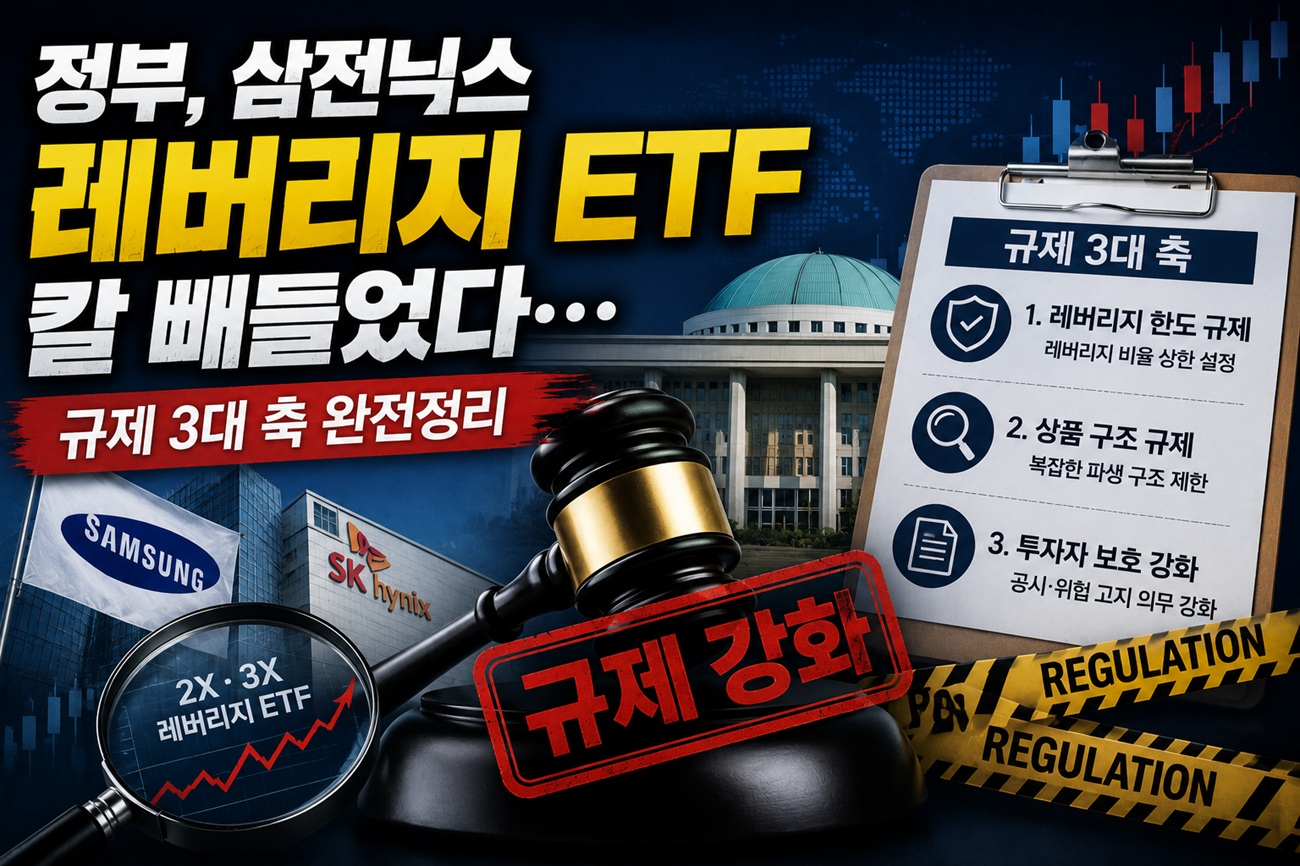 삼전닉스 레버리지 ETF 칼 빼들었다…정부 규제 3대 축 완전정리